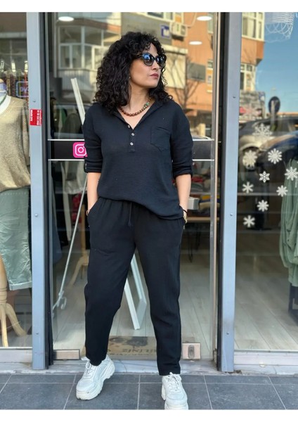 Kadın Gömlek Petek Doku Oversize Kesim Kolları Düğme Detay Gömlek Yaka %100 Pamuk Premium Dokuma fiyatları