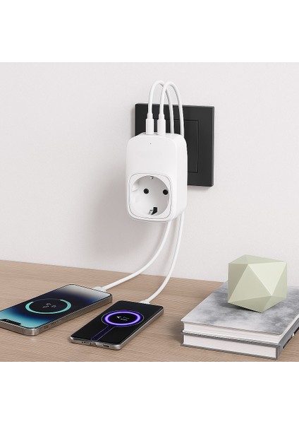 1-Usb 2 Type-C Çıkışlı Duvar Tipi Priz Adaptörü – Hızlı Şarj Destekli, Kompakt ve Güvenli Tasarım, Ev ve Ofis Kullanımı Için indirimleri