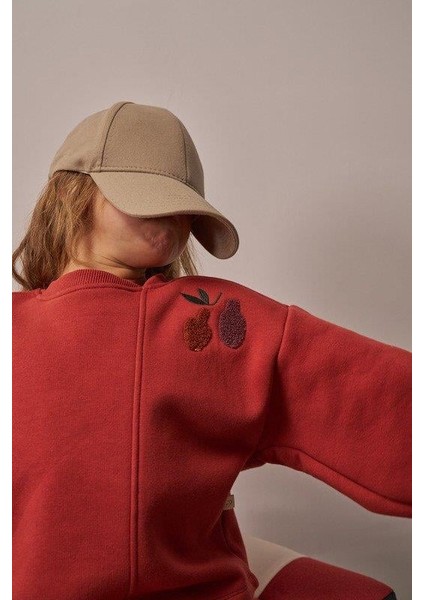 Kiremit Omuz Nakışlı Asimetrik Detaylı Alt Üst Takım fiyatları