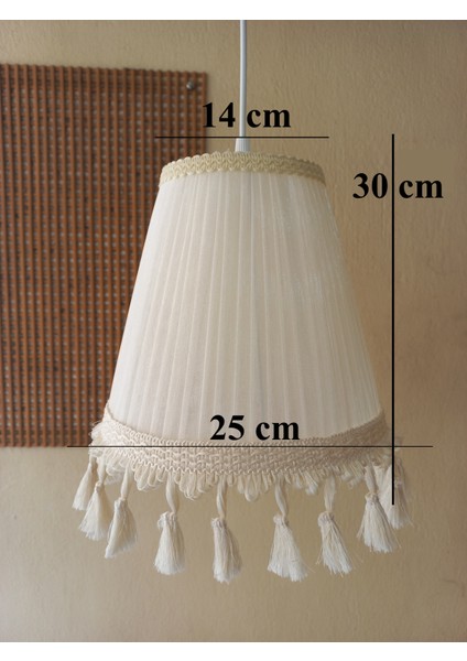 Krem Organze Avize M-122 Yatak Odası Çocuk Odası Genç ve Bebek Odası Avize Aydınlatma Sarkıt fiyatları