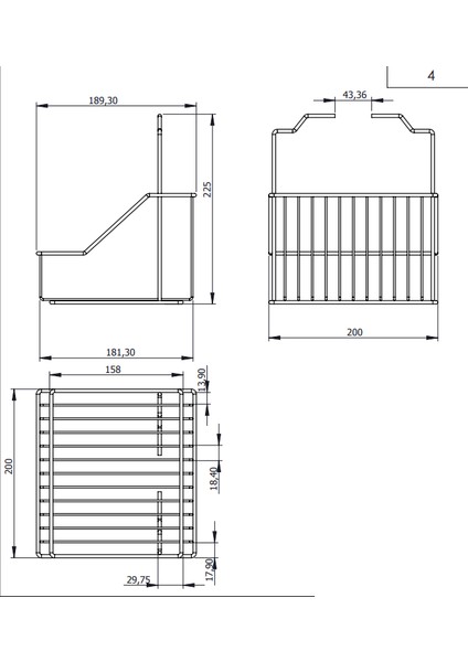 Silver Ahşap Kulplu Retro Sepet, Şık Çok Amaçlı Düzenleyici Organizer indirimleri