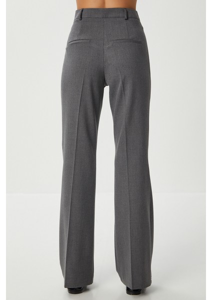 Hafif Ispanyol Paça Poliviskon Pantolon LGP0020 Antrasit indirimleri