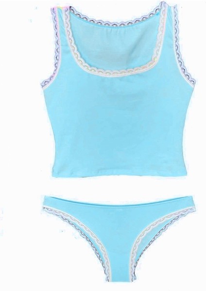 Dantel Detaylı Atlet Külot Takım modelleri