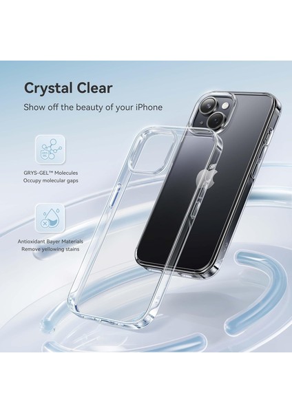 Iphone 15 Uyumlu Sararmaz Hoparlör Toz Korumalı Sert Şeffaf Kılıf modelleri