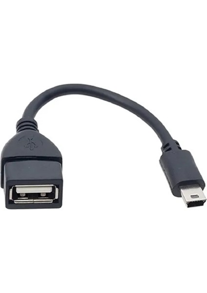 Mini USB Otg Kablo 5 Pin USB Çevirici Kablo Veri Kablosu Araba Ses Için Tablet Mp3 Mp4 Dönüştürücü