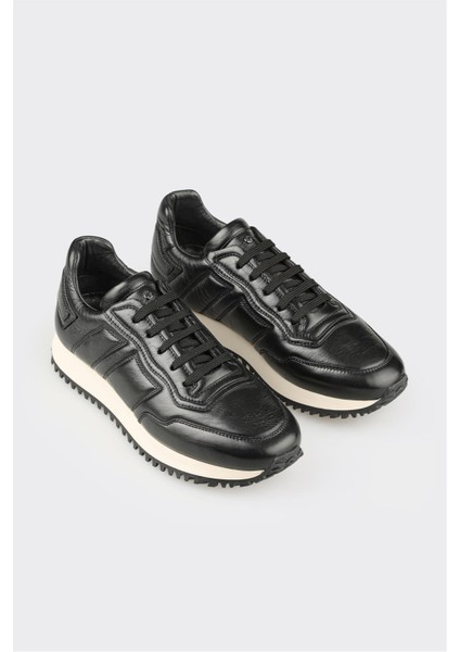 Siyah Deri Erkek Spor Ayakkabı fiyatları