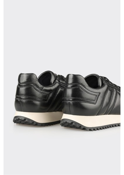 Siyah Deri Erkek Spor Ayakkabı indirimleri