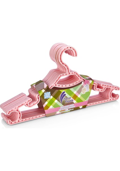 24 Adet Mega Askı Elbise Askı - Karışık Renk