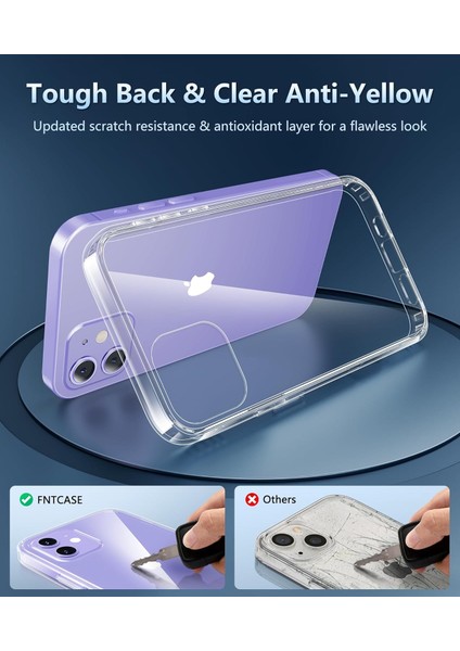 Iphone 12 Uyumlu Sararmaz Hoparlör Toz Korumalı Sert Şeffaf Kılıf fiyatları