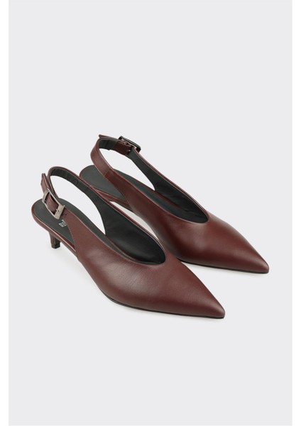 Bordo Deri Kadın Ayakkabı fiyatları