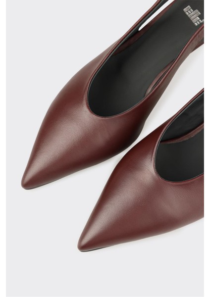 Bordo Deri Kadın Ayakkabı fırsatları