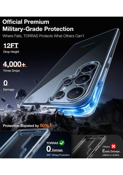 Samsung Galaxy S25 Ultra Uyumlu Sararmaz Hoparlör Toz Korumalı Sert Şeffaf Kılıf modelleri