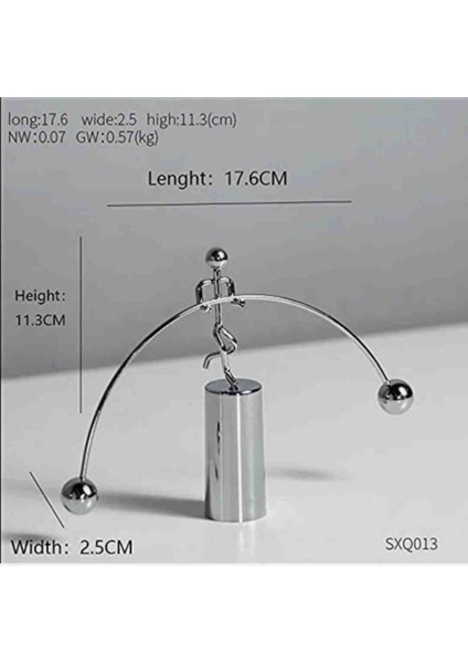 Newton Balans Denge Topu Halter Adam Sarkaç Beşiği Ev Ofis Dekoratif Biblo fırsatları