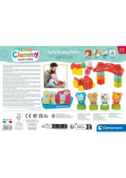 Soft Clemmy Yumuşak Blok Bebek Hayvanlar Çiftliği 17884