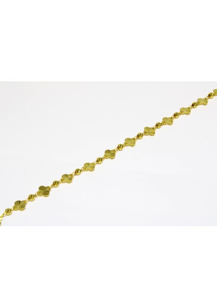 14 Ayar Altın Dorikalı Yonca Bileklik