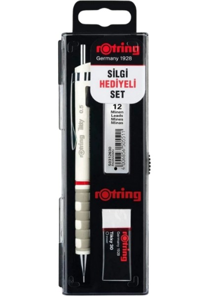 Okul Seti Tikky Versatil+Min Silgi Hediyeli 0.5 mm Beyaz RO-KK07-05B