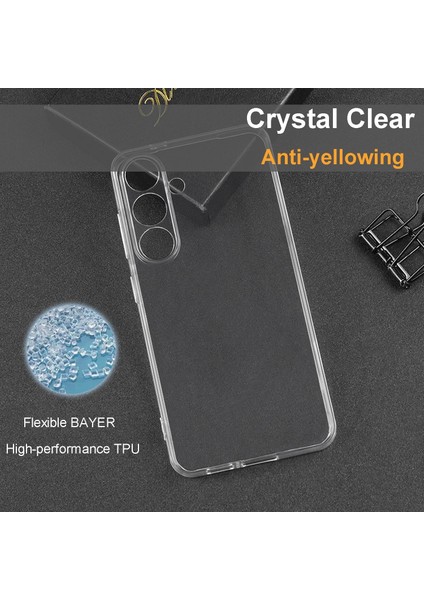 Samsung Galaxy S24 Fe Uyumlu Sararmaz Hoparlör Toz Korumalı Sert Şeffaf Kılıf fiyatları
