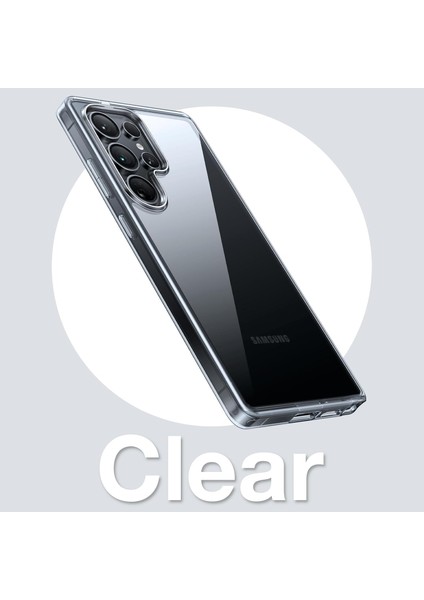 Samsung Galaxy S24 Ultra Uyumlu Sararmaz Hoparlör Toz Korumalı Sert Şeffaf Kılıf fiyatları