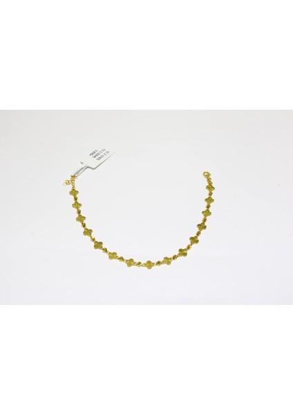 14 Ayar Altın Dorikalı Yonca Bileklik