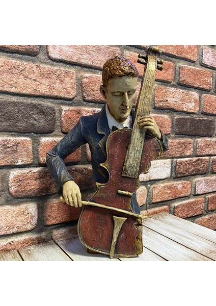 Viyolonsel Çello Çalan Müzisyen Adam modelleri