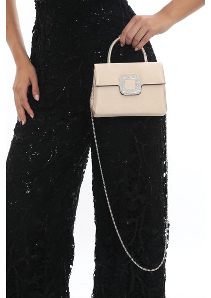 Shine Buckle Abiye El ve Omuz Çantası