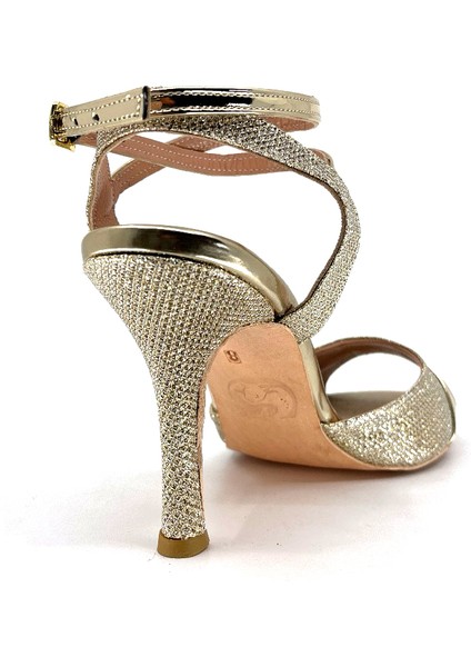𝐀𝐔𝐑𝐄𝐋𝐈𝐀 | 𝐆𝐄𝐋𝐓𝐎𝐍𝐘® Tango Ayakkabısı • Düğün • Gece • Özel Gün • Altın Simli Kumaş & Parlak Rugan Detaylı Zarif Kadın Topuklu Ayakkabı modelleri