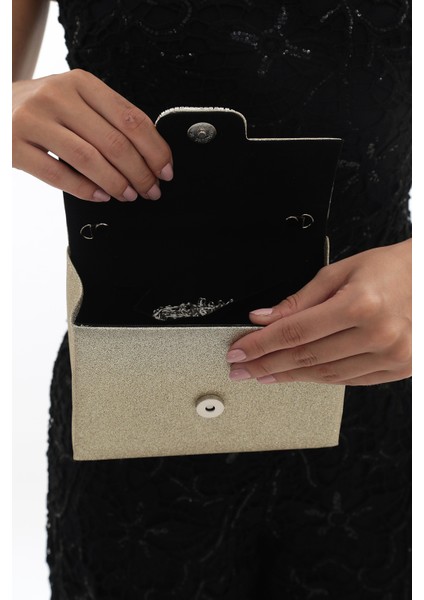 Shine Buckle Abiye El ve Omuz Çantası