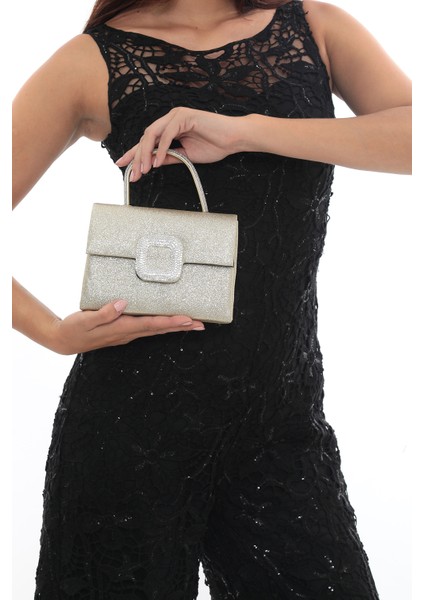 Shine Buckle Abiye El ve Omuz Çantası