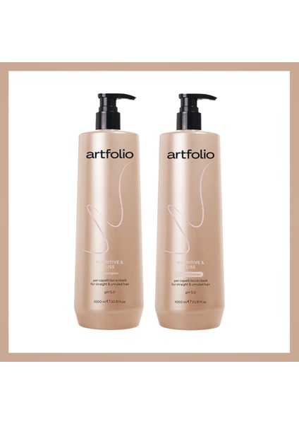 Besleyici ve Liss Saç Şampuan 1l & Saç Krem 1l Set