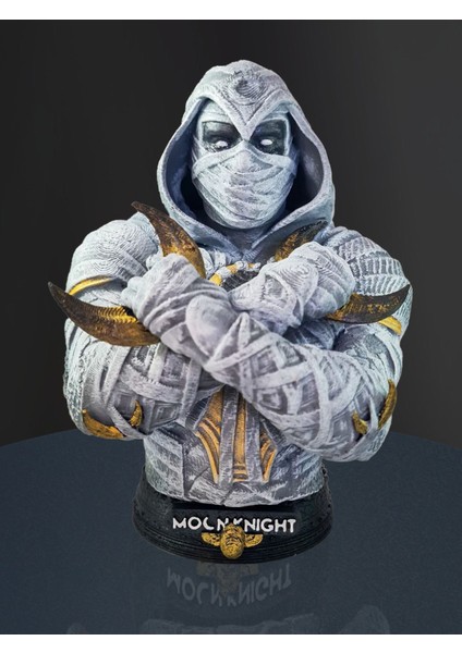 3D Marvel Comics Studios Moon Knight Büst-Titan Hero Series-Moonknight Aksiyon Figür-Avengers