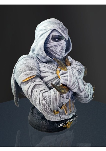 3D Marvel Comics Studios Moon Knight Büst-Titan Hero Series-Moonknight Aksiyon Figür-Avengers modelleri