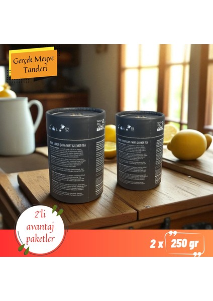 Amasya Nane Limon Çayı 250 gr (2'li Paket 500 Gr) Bitki Çayı, Gerçek Meyve Taneli modelleri