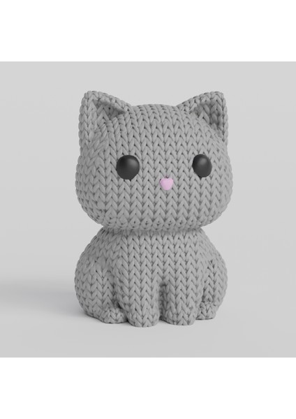 3D Örgü Kedi