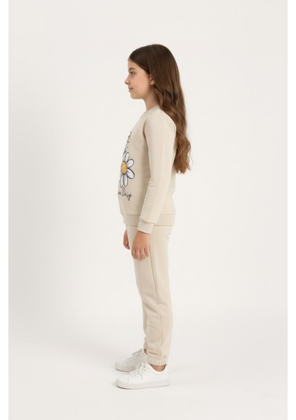 Papatya Motif Kız Çocuk Eşofman MNK0620 fırsatları