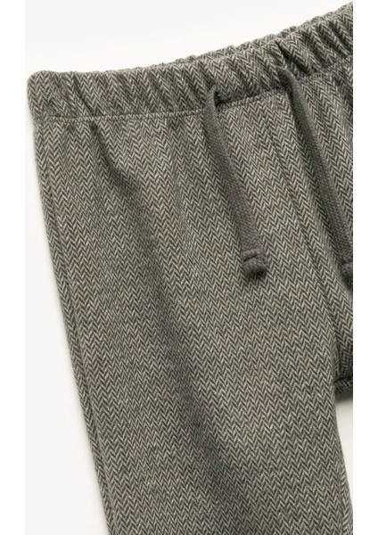 Erkek Bebek Desenli Viskon Karışımlı Beli Bağcıklı Pantolon 6WMB40012TK fiyatları