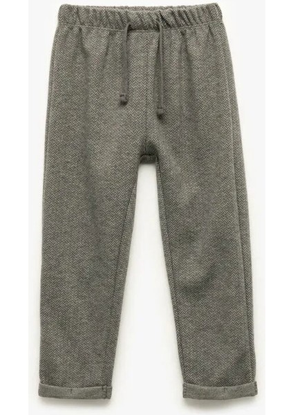 Erkek Bebek Desenli Viskon Karışımlı Beli Bağcıklı Pantolon 6WMB40012TK modelleri