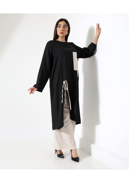 Önü Büzgülü Sofia Keten Tunik Takım indirimleri