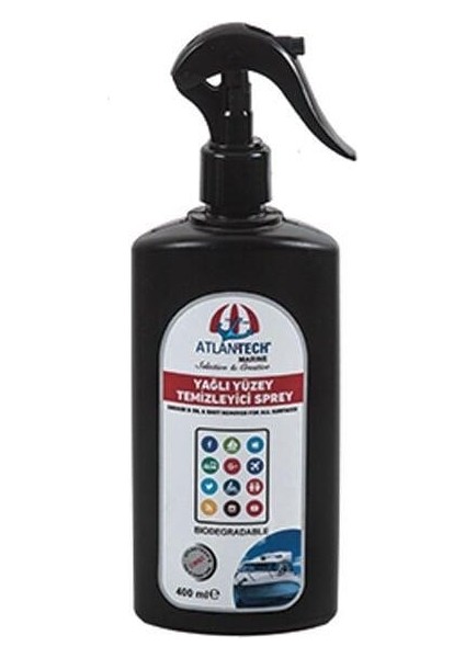 Yağlı Yüzey Temizleme ve Parlatıcı Spreyi 400 ml