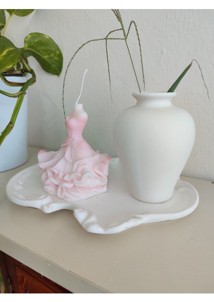 Guya Balerin Seti – Sandal Kokulu Soya Mum & Taştozu Vazo & Dekoratif Tepsi fırsatları