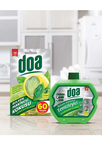 Doa Bulaşık Makinesi Temizleyici 250ML & Limon Kokusu 6 ml