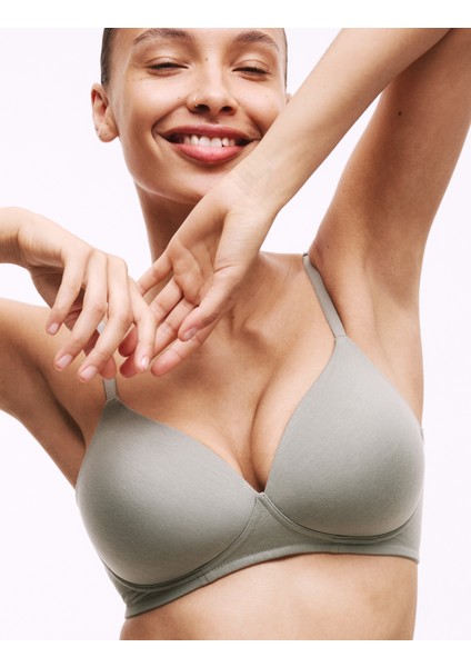 3'lü Balensiz Pamuklu T-Shirt Sütyeni Seti