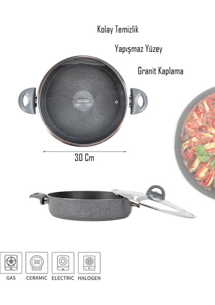 Granit Pilav ve Karnıyarık Tenceresi 30 cm fırsatları