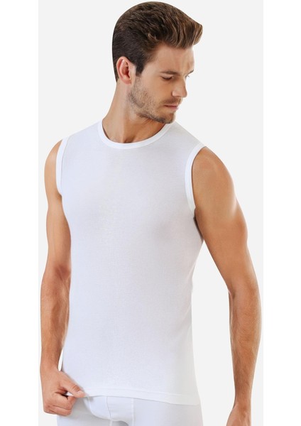6 Adet Beyaz Kolsuz Erkek Atlet Yuvarlak Yaka Sıfır Kol Tişört %100 Pamuklu fiyatları