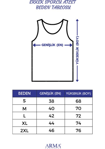 6'lı Paket Siyah Erkek Rambo Sporcu Atlet %100 Pamuk Ribana