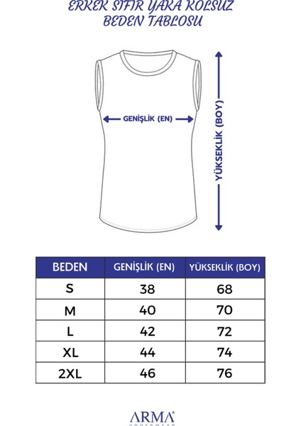Erkek Pamuklu Beyaz Tişört Sıfır Kol Sıfır Yaka Kolsuz Atlet 2'li Paket