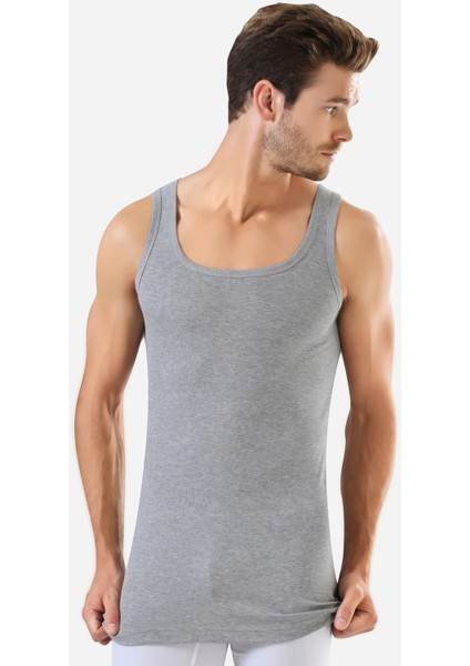 Erkek Gri Ribana Atlet 3'lü Paket %100 Pamuklu fiyatları