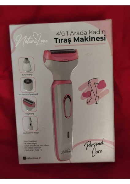 Kadın Traş Makinesi 4' Ü Bir Arada
