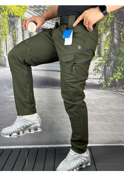 Taktikal Outdoor Kargocep Cargocep Içipolarli Softjel Sıvı ve Rüzgar Geçirmez Kışlık Pantolon