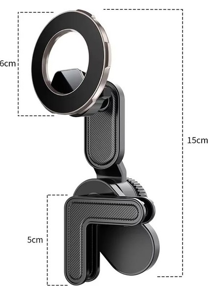 GA81 Mag-Safe Ekran Üstü Elektrikli Araç Telefon Tutucu 2,5 cm Kadar Tüm Ekranlar Araba Notebook Monitör modelleri