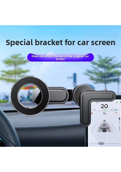 GA81 Mag-Safe Ekran Üstü Elektrikli Araç Telefon Tutucu 2,5 cm Kadar Tüm Ekranlar Araba Notebook Monitör indirimleri